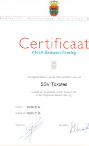 KNSA certificeringsbewijs
